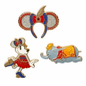 Disney Minnie Mouse Main Attraction Dumbo Pin Set LE